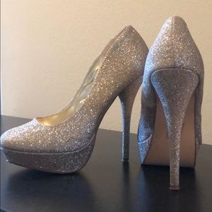 ALMOST NEW! Glitter Platform Pumps